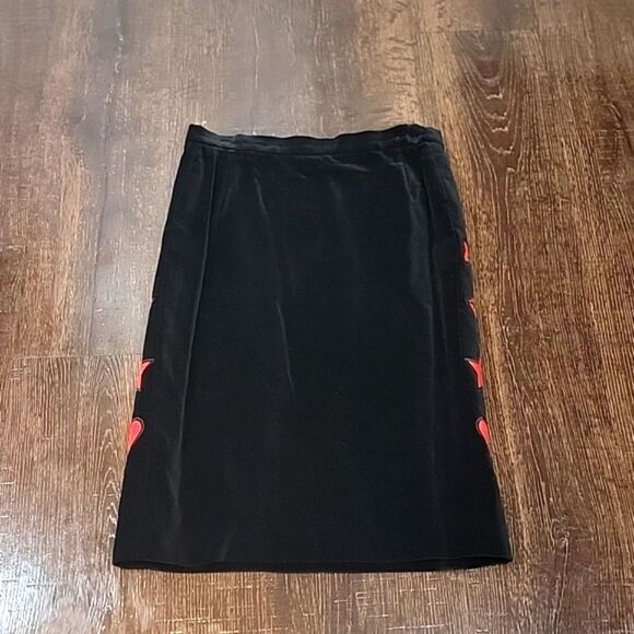 ESCADA by Magaretha Ley Vintage Black Velvet Pencil Skirt - Picture 10 of 15